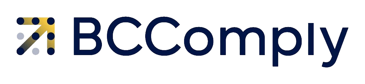 Logo de BCComply, aliado estratégico de la CCVE